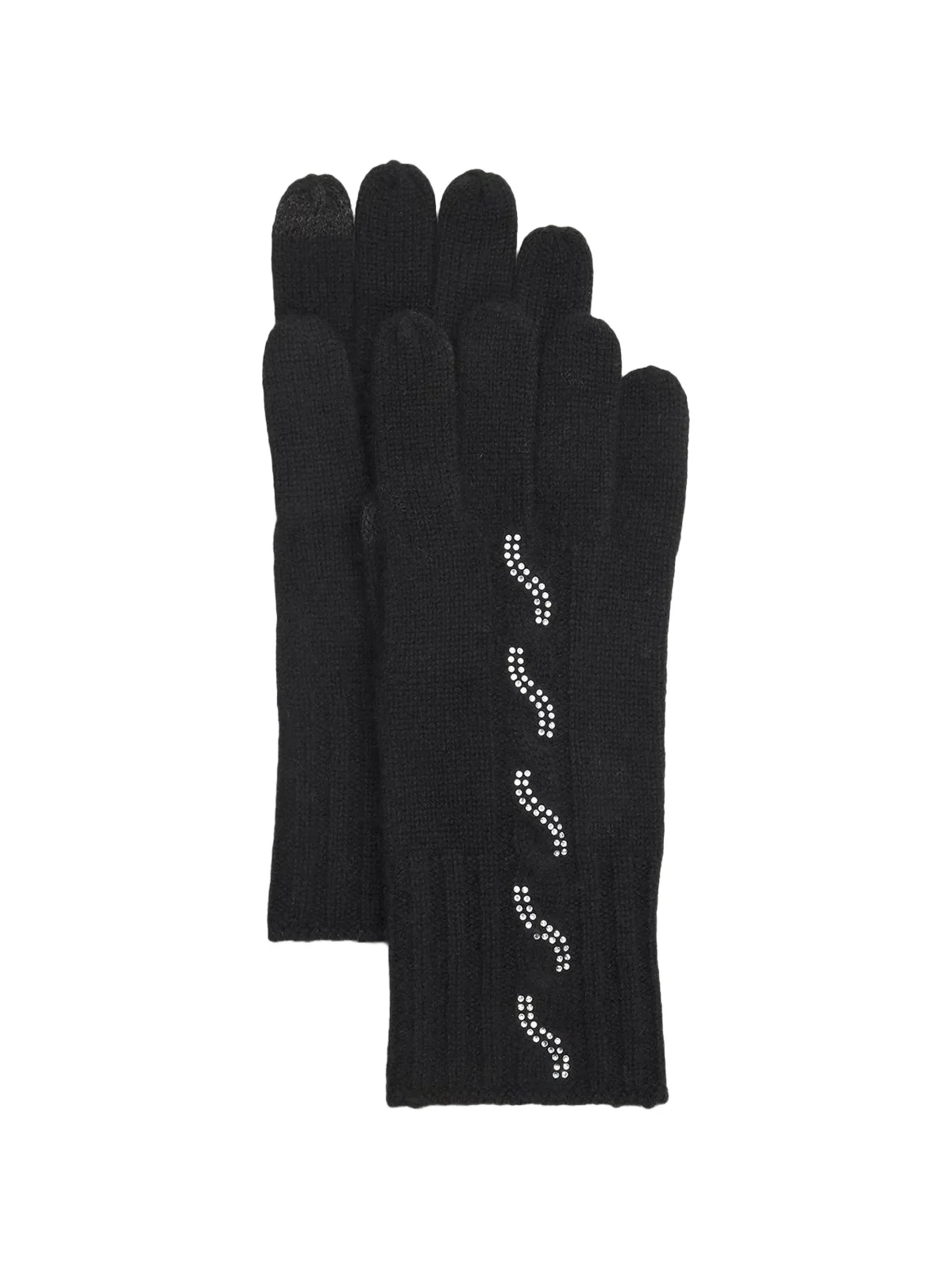 Women's Crystal-Embellished Cashmere Gloves Women's Crystal-Embellished Cashmere Gloves