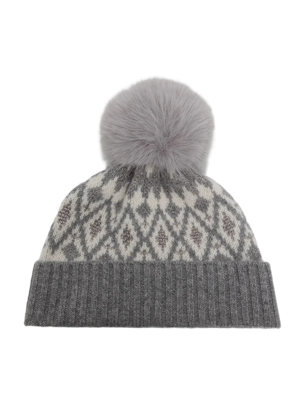 Women's Fair Isle-Style Cashmere Beanie Women's Fair Isle-Style Cashmere Beanie