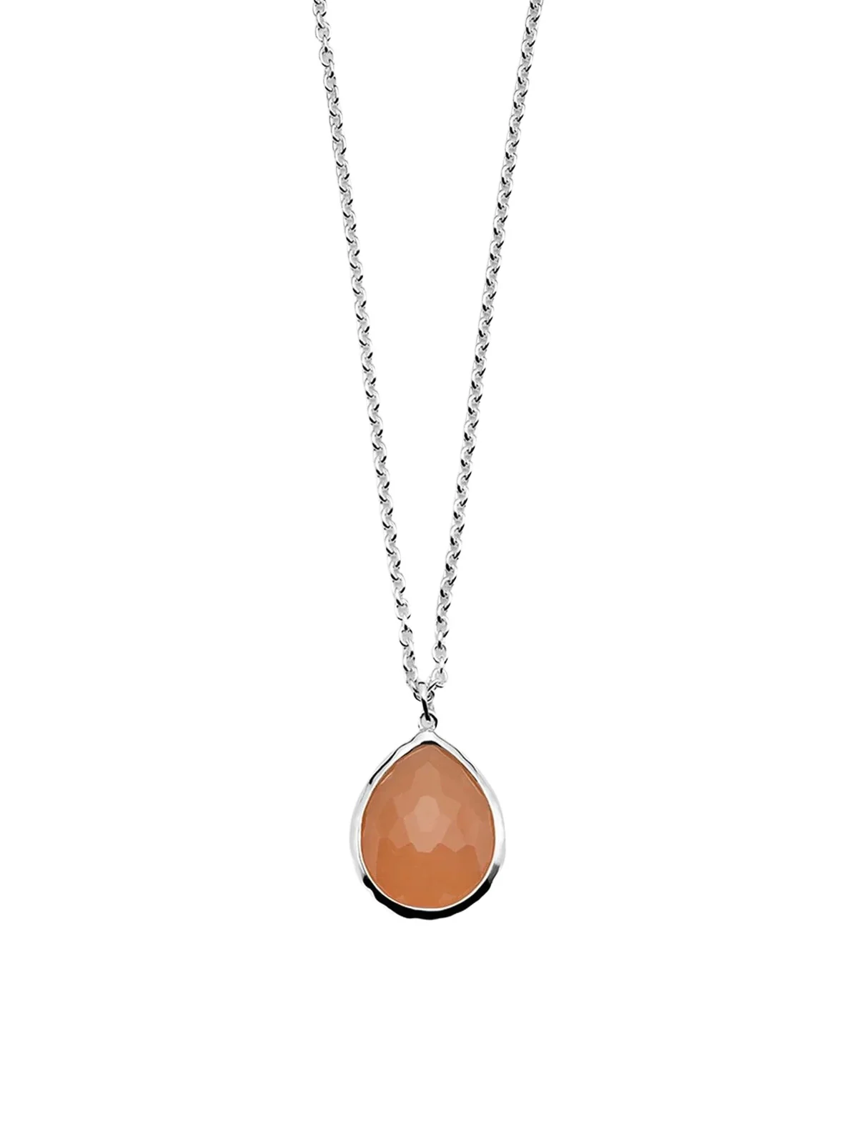 Ippolita Women's Rock Candy Sterling Silver & Peach Moonstone Teardrop Pendant Necklace