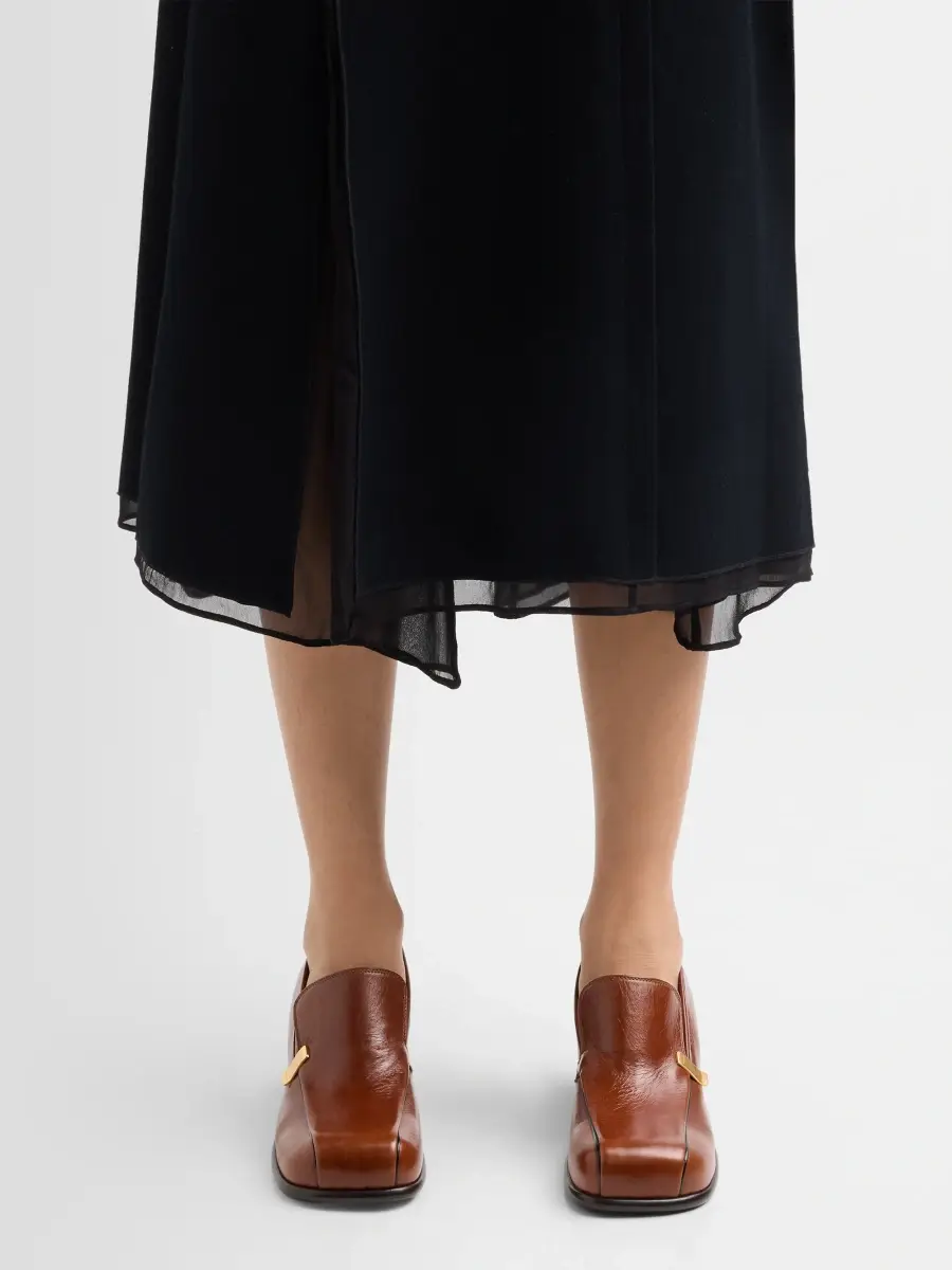 Proenza Schouler Women's Esme Leather Square-Toe Loafers | Thumbnail 2