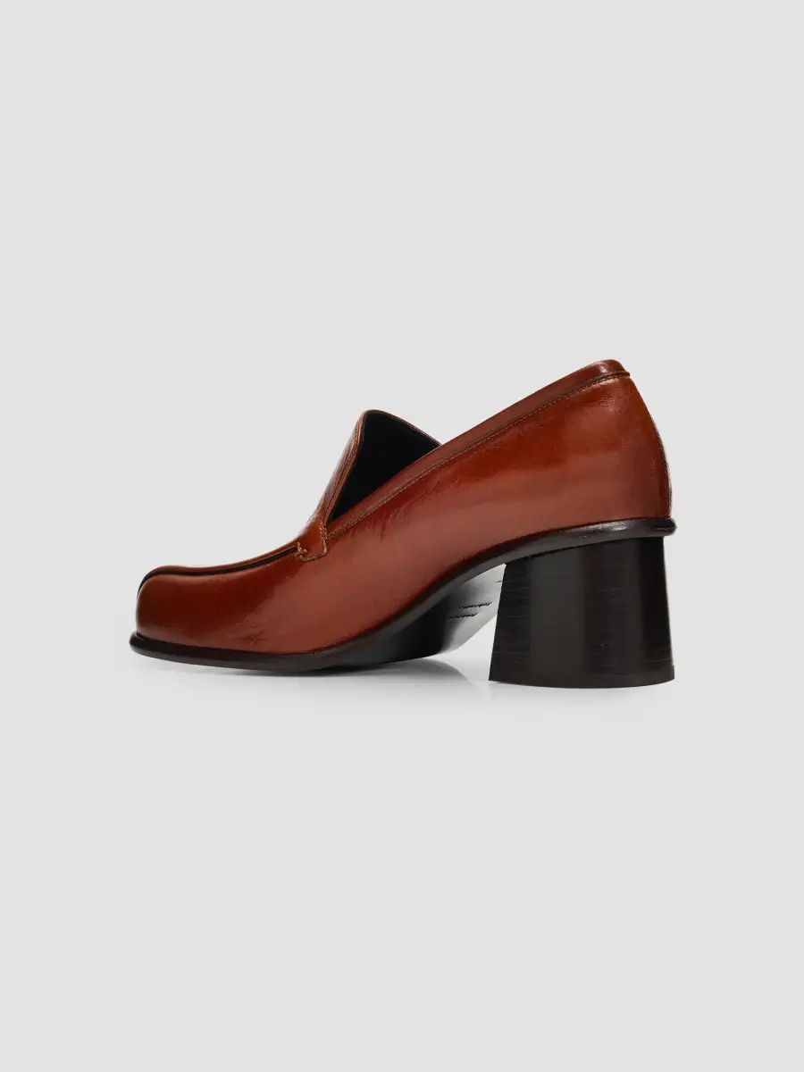 Proenza Schouler Women's Esme Leather Square-Toe Loafers | Thumbnail 4