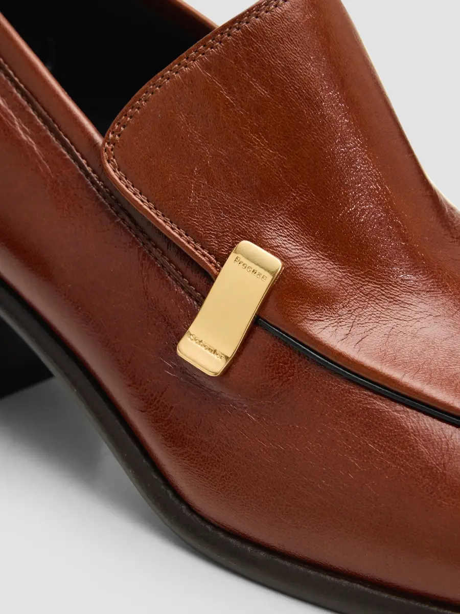 Proenza Schouler Women's Esme Leather Square-Toe Loafers | Thumbnail 5