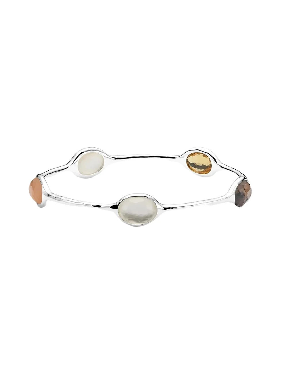 Women's Rock Candy Sterling Silver & Multi-Gemstone Bangle - Amaretti Women's Rock Candy Sterling Silver & Multi-Gemstone Bangle - Amaretti
