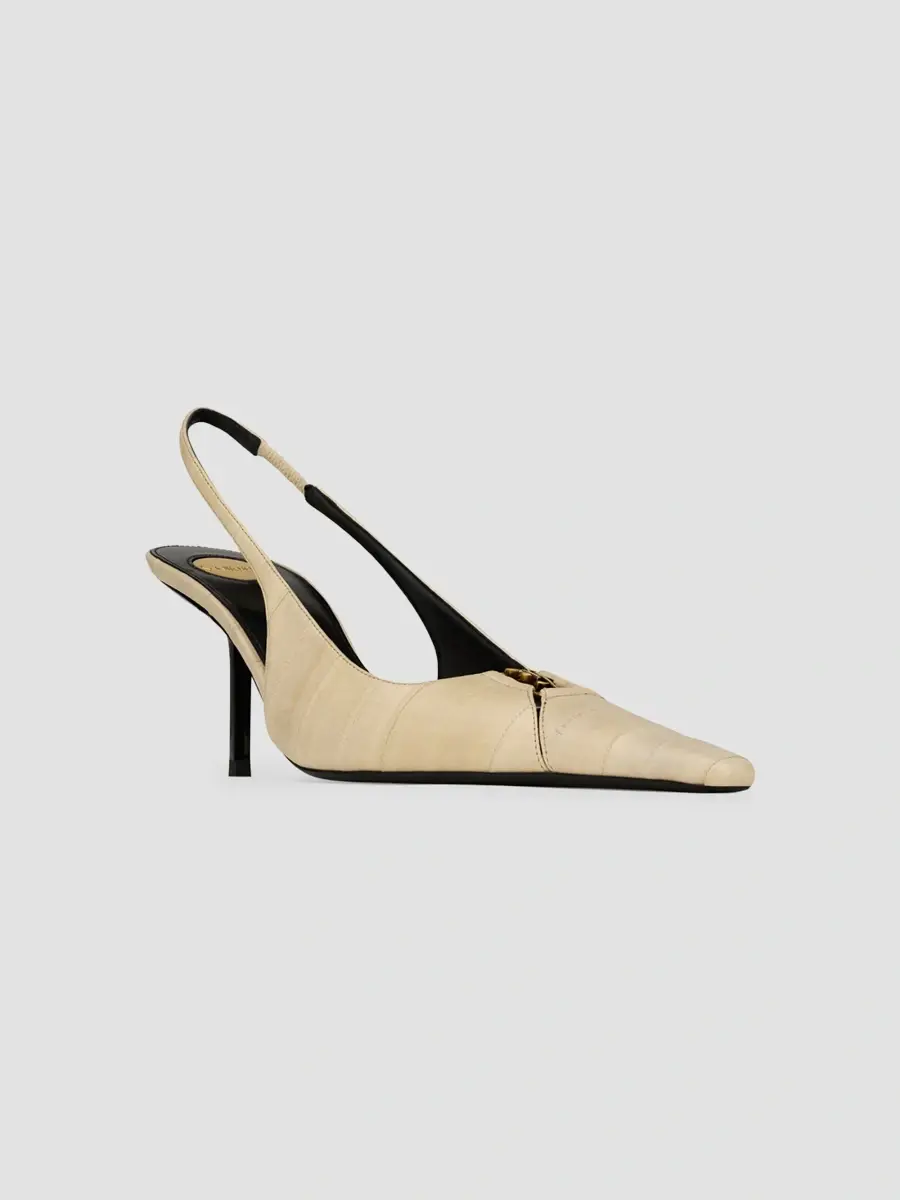 Saint Laurent Women's Babylone Breteuil Slingback Pumps | Thumbnail 2