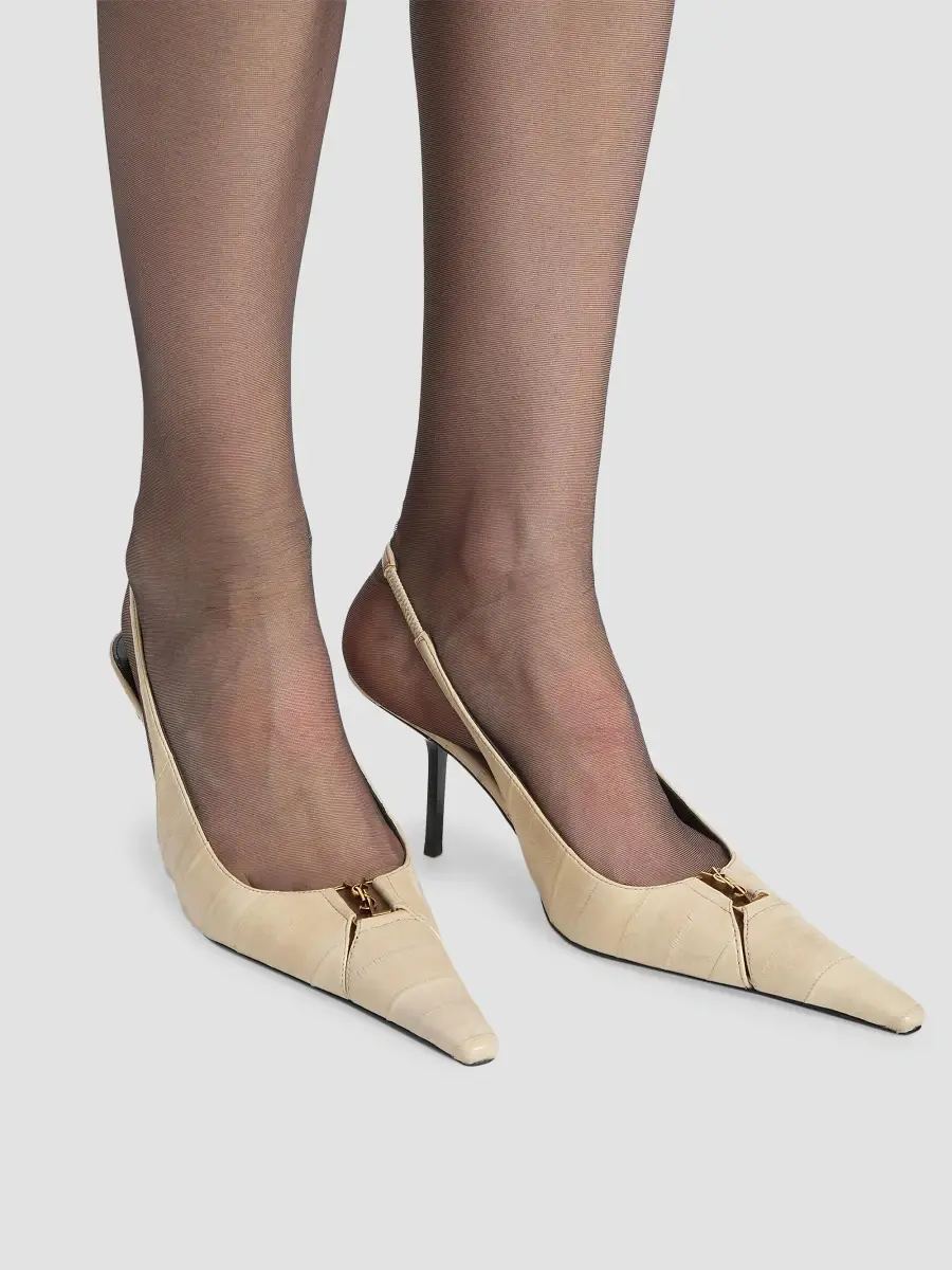 Saint Laurent Women's Babylone Breteuil Slingback Pumps | Thumbnail 6