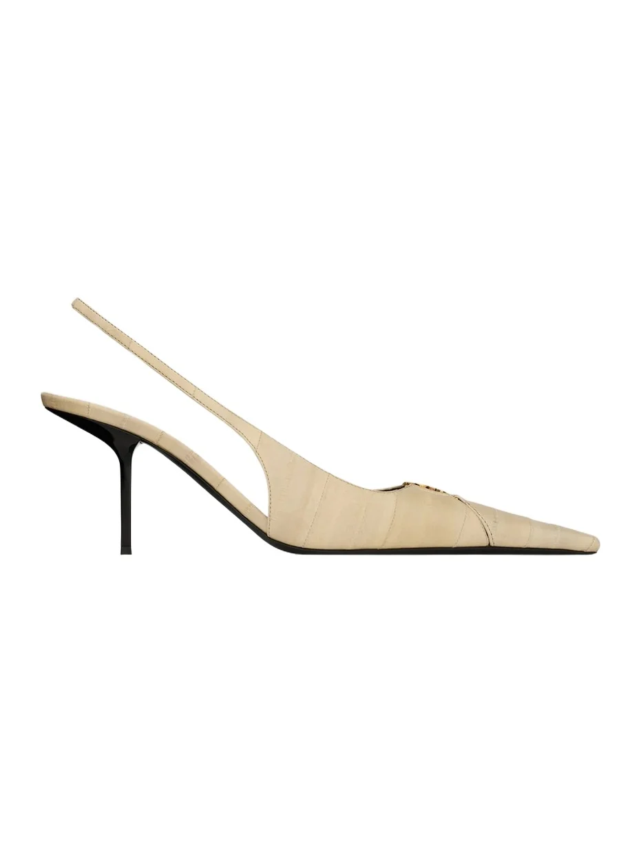 Saint Laurent Women's Babylone Breteuil Slingback Pumps