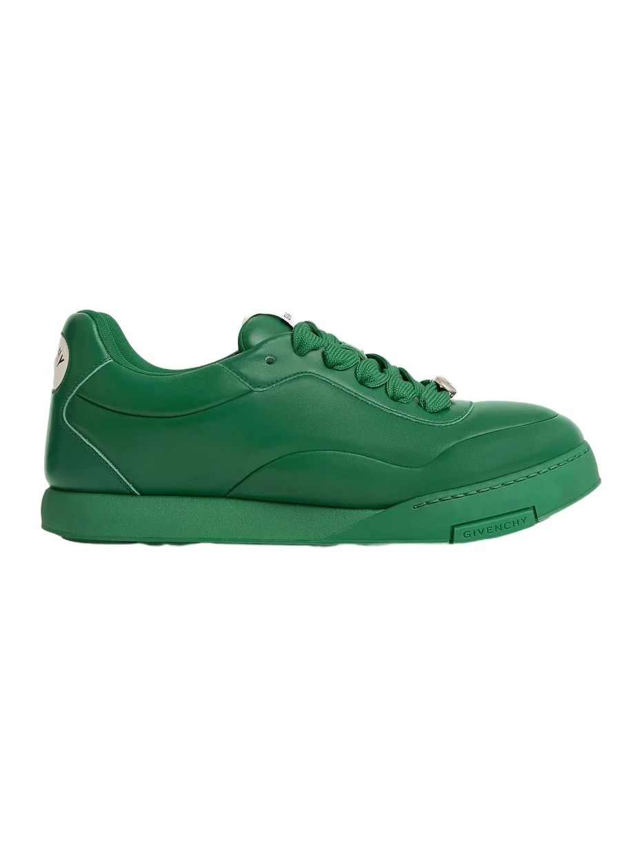 Givenchy Men's Puffy Yard Sneakers in Nappa Leather - Green