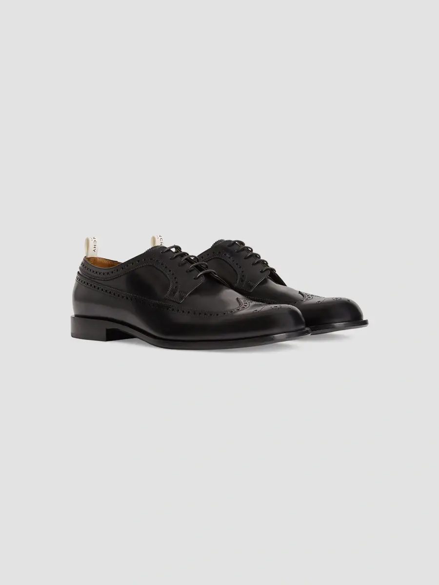 Givenchy Men's Tux Derbies in Brushed Leather - Black | Thumbnail 2