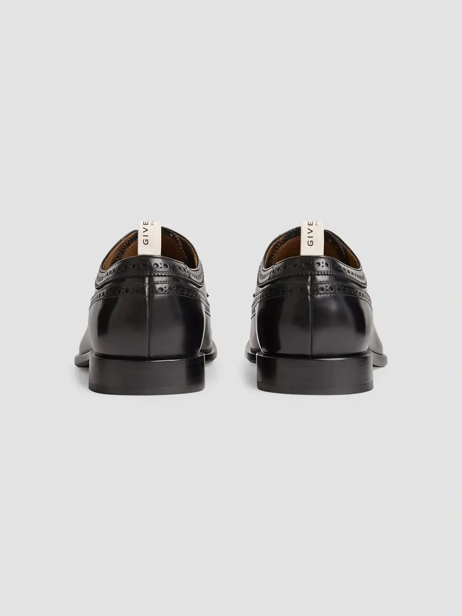 Givenchy Men's Tux Derbies in Brushed Leather - Black | Thumbnail 5