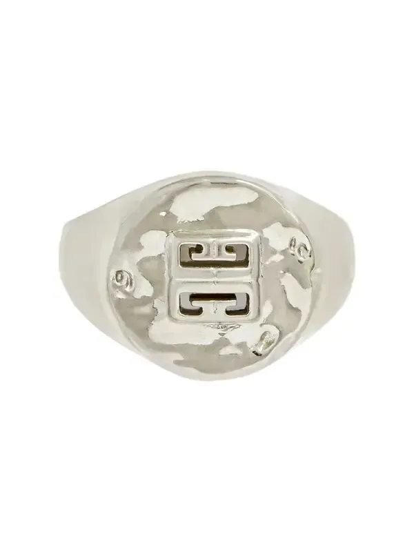 Givenchy Men's 4G Signet Ring in Metal - Silvery