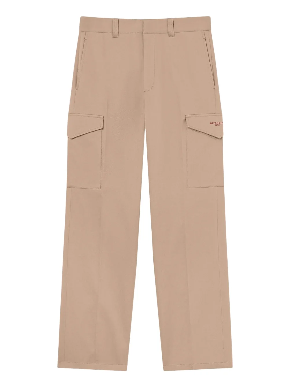 Givenchy Men's Straight Fit Cargo Pants in Cotton - Beige