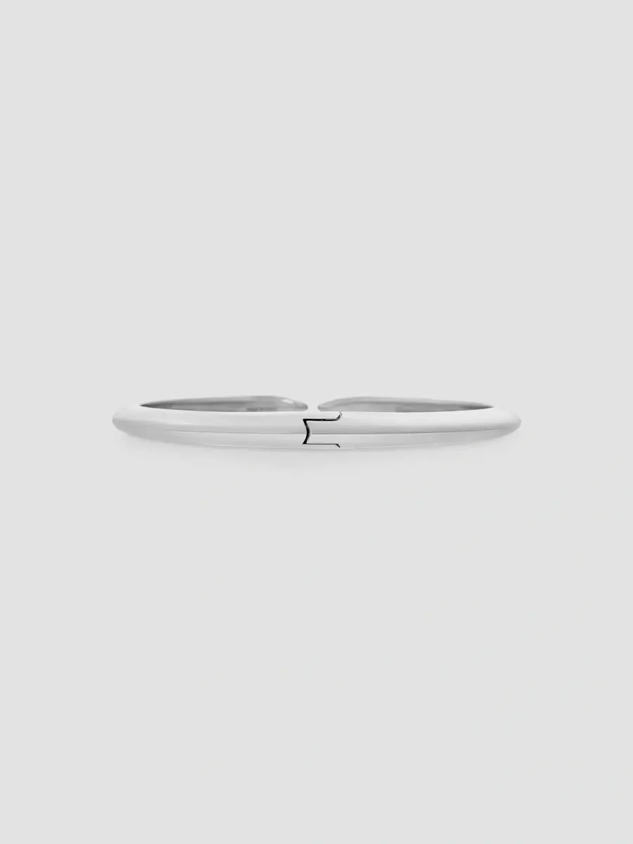 Givenchy Men's Pinch Cuff Bracelet in Metal - Silvery | Thumbnail 4 Givenchy Men's Pinch Cuff Bracelet in Metal - Silvery | Thumbnail 4
