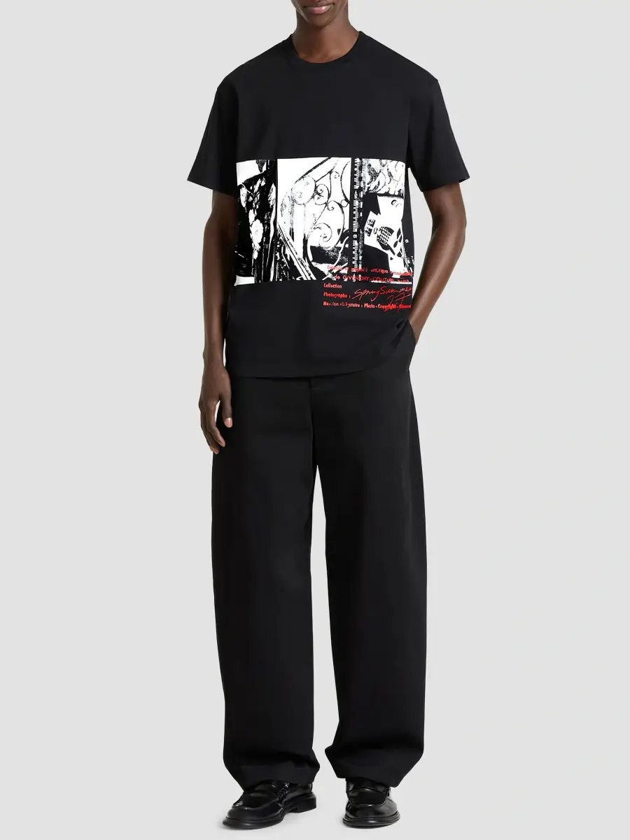 Givenchy Men's Couture Seam Workwear Pants in Cotton - Black | Thumbnail 2 Givenchy Men's Couture Seam Workwear Pants in Cotton - Black | Thumbnail 2