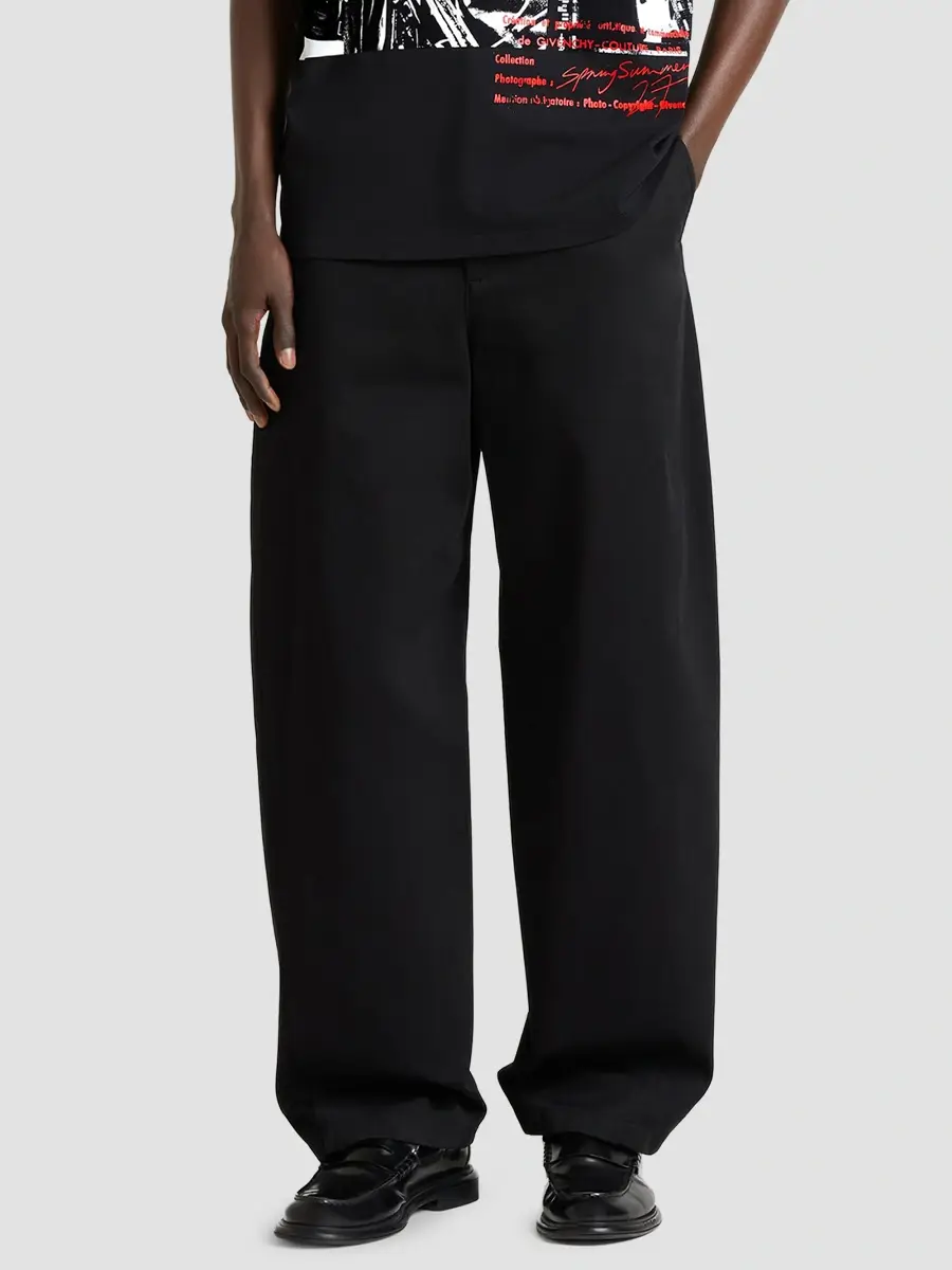 Givenchy Men's Couture Seam Workwear Pants in Cotton - Black | Thumbnail 4 Givenchy Men's Couture Seam Workwear Pants in Cotton - Black | Thumbnail 4