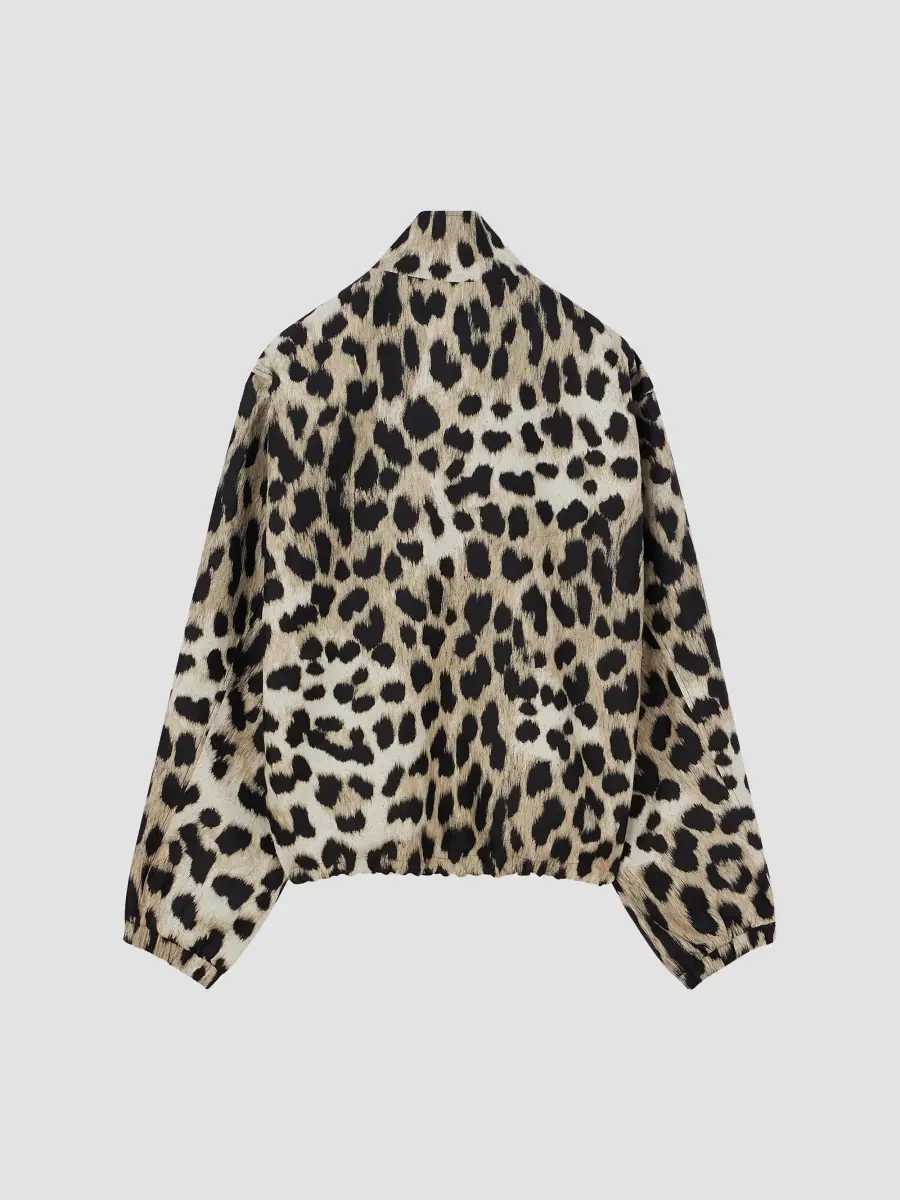 Givenchy Men's Couture Seam Windbreaker in Leopard Jacquard - Multicolored | Thumbnail 3