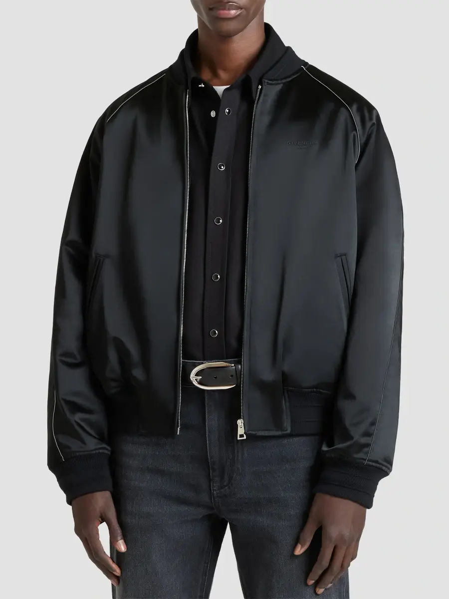 Givenchy Men's Couture Seam Souvenir Jacket with Sequins - Black | Thumbnail 4