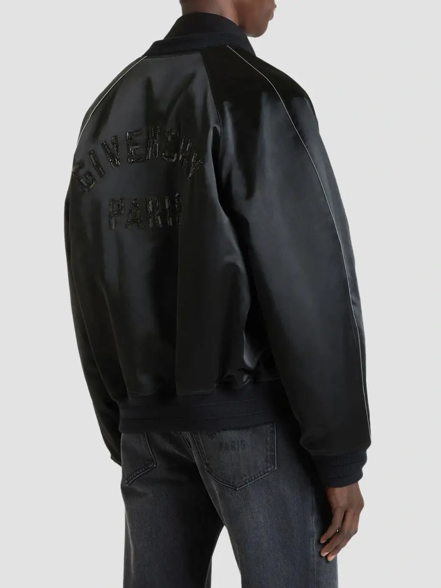 Givenchy Men's Couture Seam Souvenir Jacket with Sequins - Black | Thumbnail 6