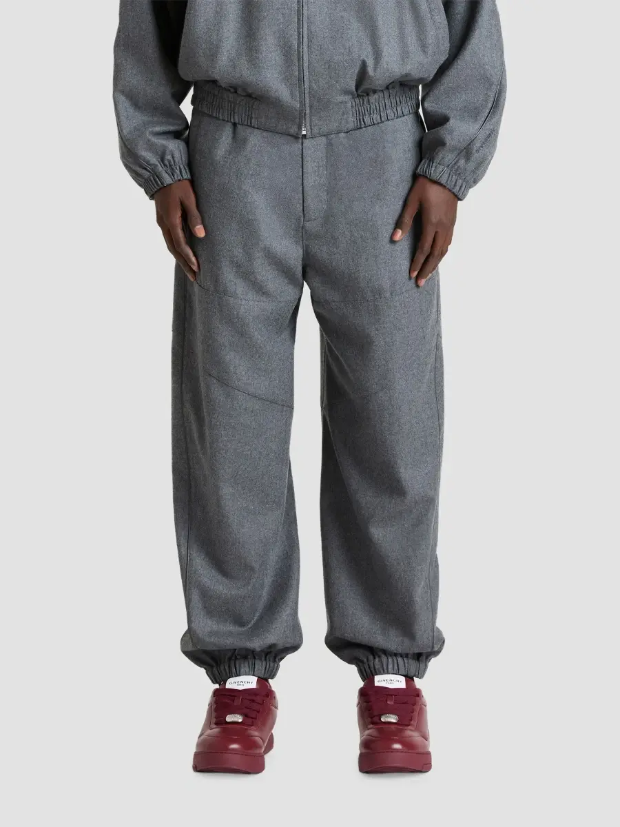 Givenchy Men's Couture Seam Jogger Pants in Flannel - Grey | Thumbnail 4 Givenchy Men's Couture Seam Jogger Pants in Flannel - Grey | Thumbnail 4