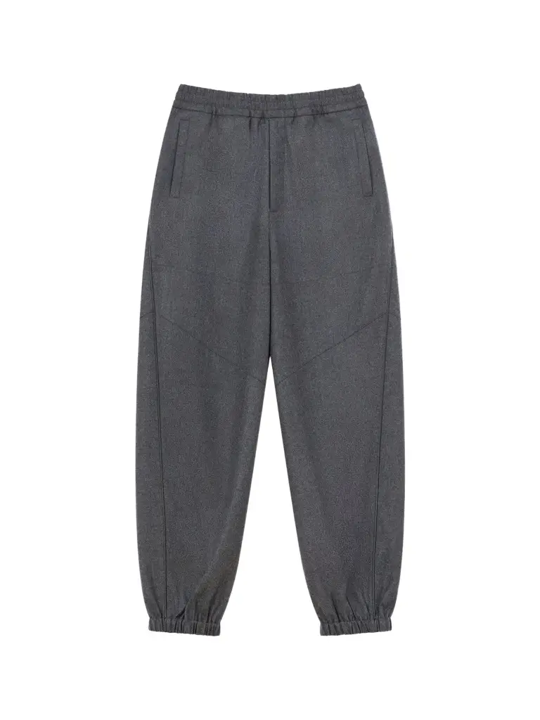 Men's Couture Seam Jogger Pants in Flannel - Grey
