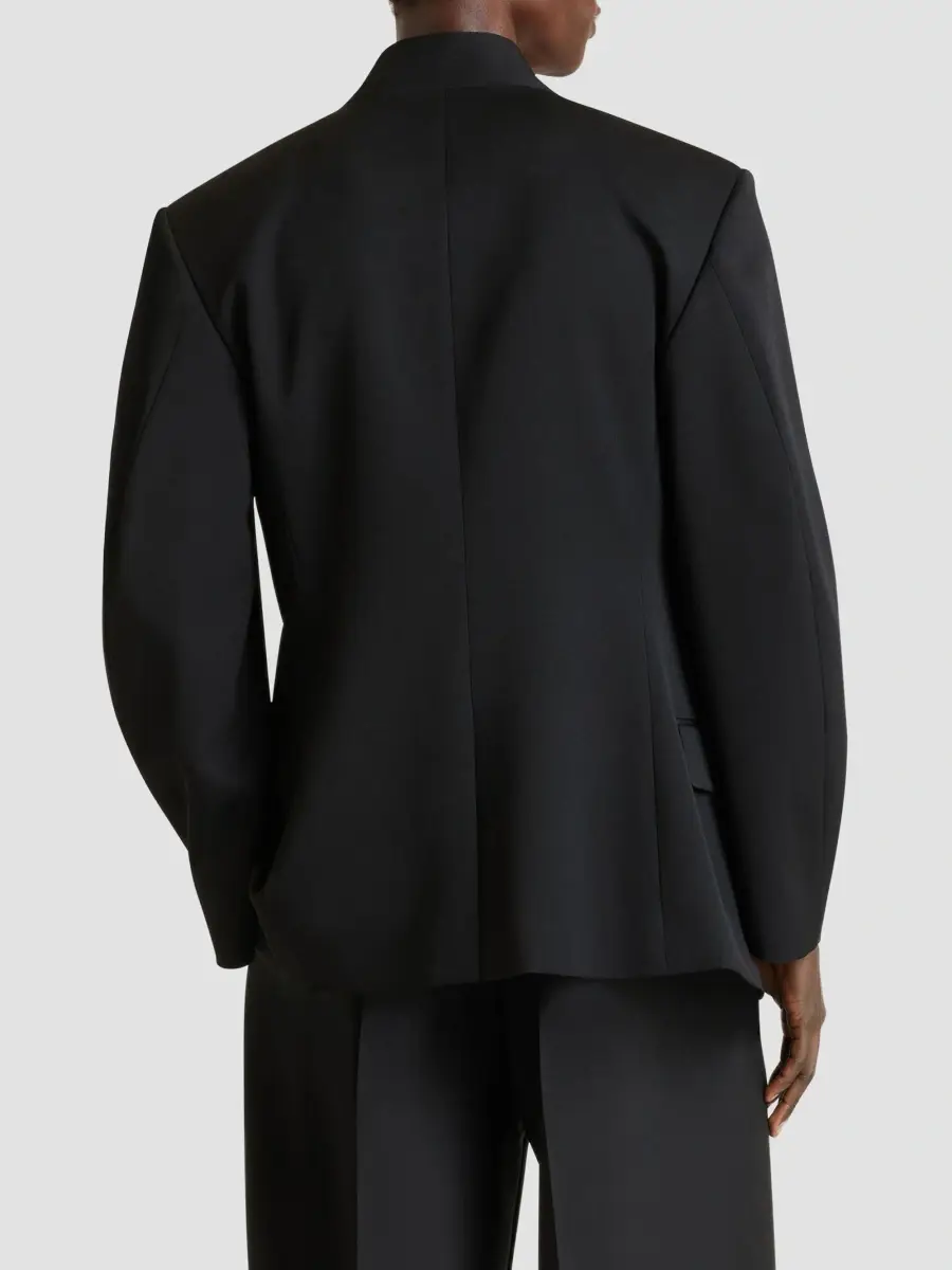 Givenchy Men's Jacket in Wool with Dropping Collar - Black | Thumbnail 7 Givenchy Men's Jacket in Wool with Dropping Collar - Black | Thumbnail 7