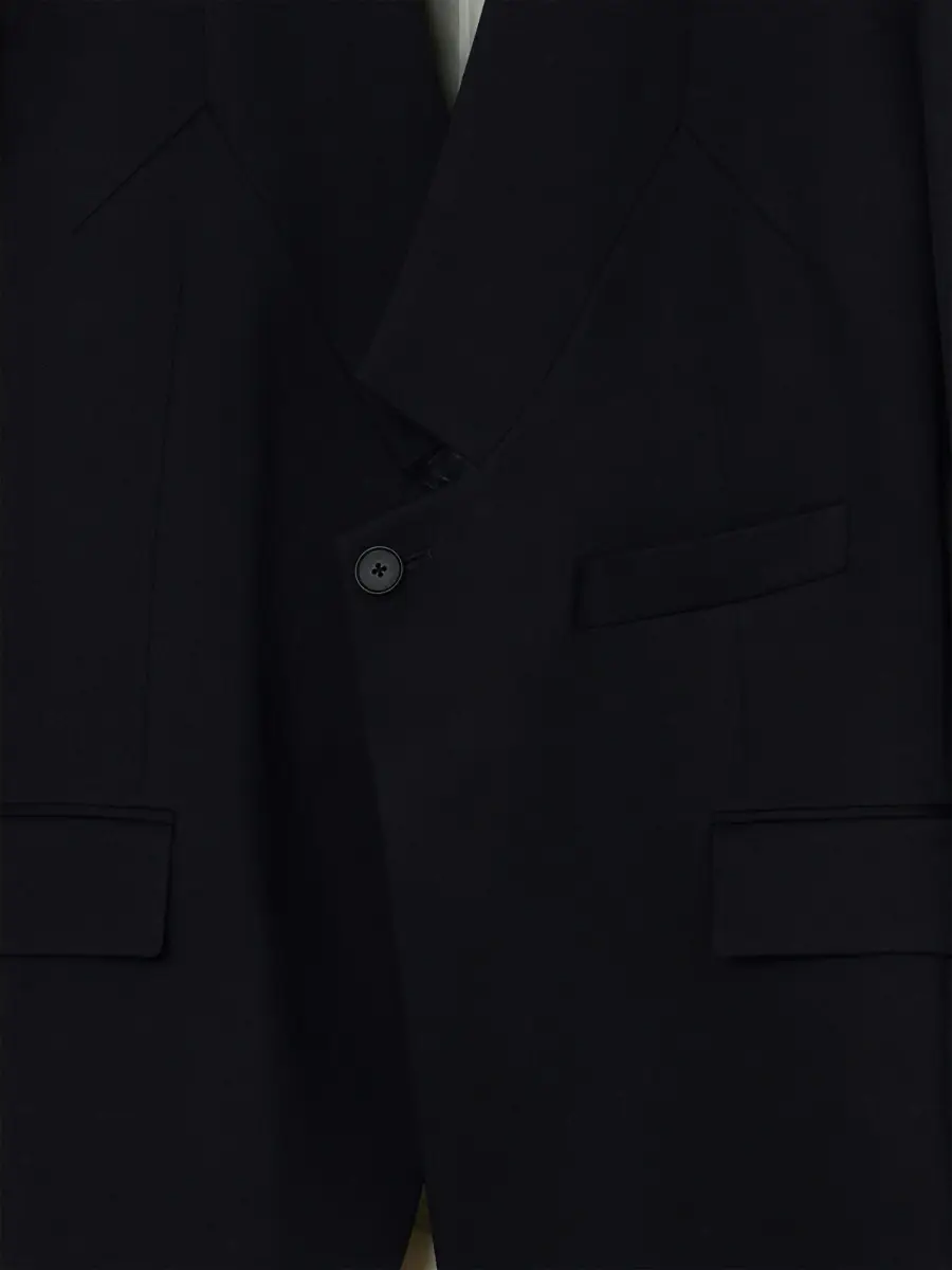 Givenchy Men's Jacket in Wool with Dropping Collar - Black | Thumbnail 8 Givenchy Men's Jacket in Wool with Dropping Collar - Black | Thumbnail 8
