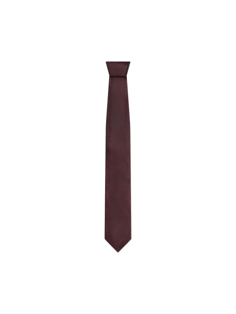 Givenchy Men's Tie in Silk with Jacquard Detail - Burgundy
