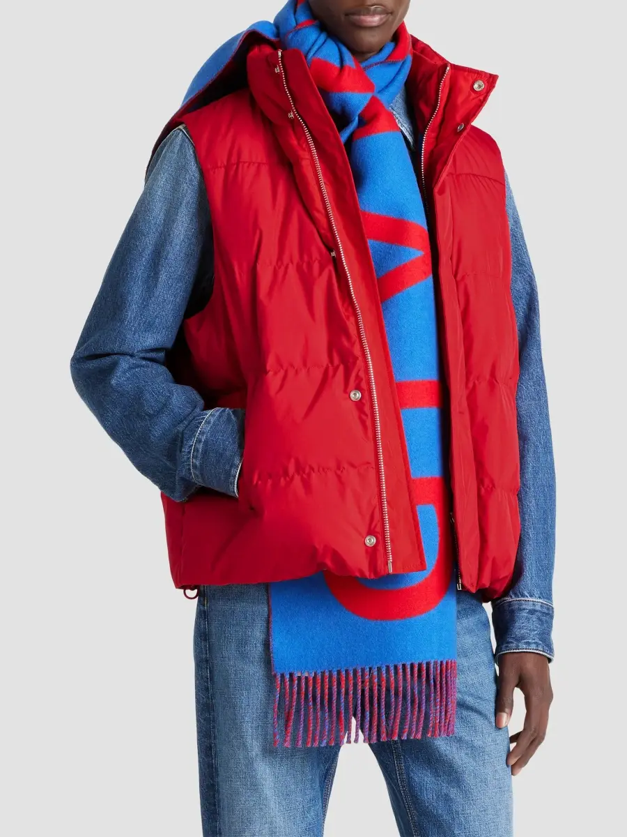 Givenchy Men's Sleeveless Gilet with Embroidery - Poppy Red | Thumbnail 5 Givenchy Men's Sleeveless Gilet with Embroidery - Poppy Red | Thumbnail 5