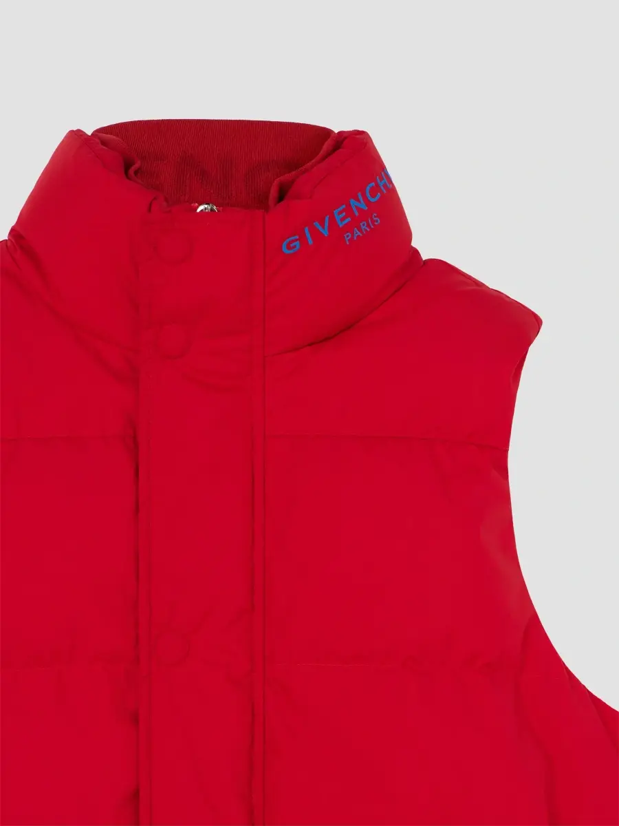 Givenchy Men's Sleeveless Gilet with Embroidery - Poppy Red | Thumbnail 8 Givenchy Men's Sleeveless Gilet with Embroidery - Poppy Red | Thumbnail 8