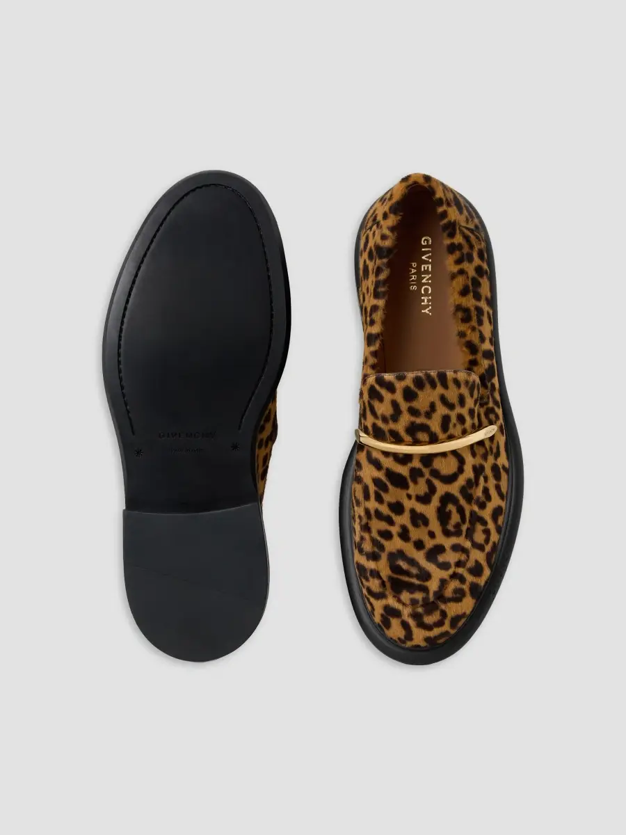 Givenchy Women's Pinch Loafers in Leopard-Effect Pony Leather | Thumbnail 4 Givenchy Women's Pinch Loafers in Leopard-Effect Pony Leather | Thumbnail 4