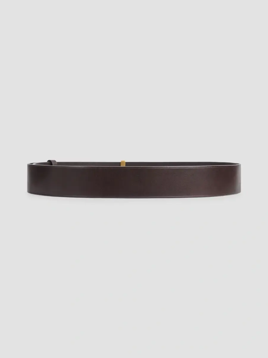 Givenchy Men's Label Reversible Belt in Leather - Ebony Brown | Thumbnail 3 Givenchy Men's Label Reversible Belt in Leather - Ebony Brown | Thumbnail 3