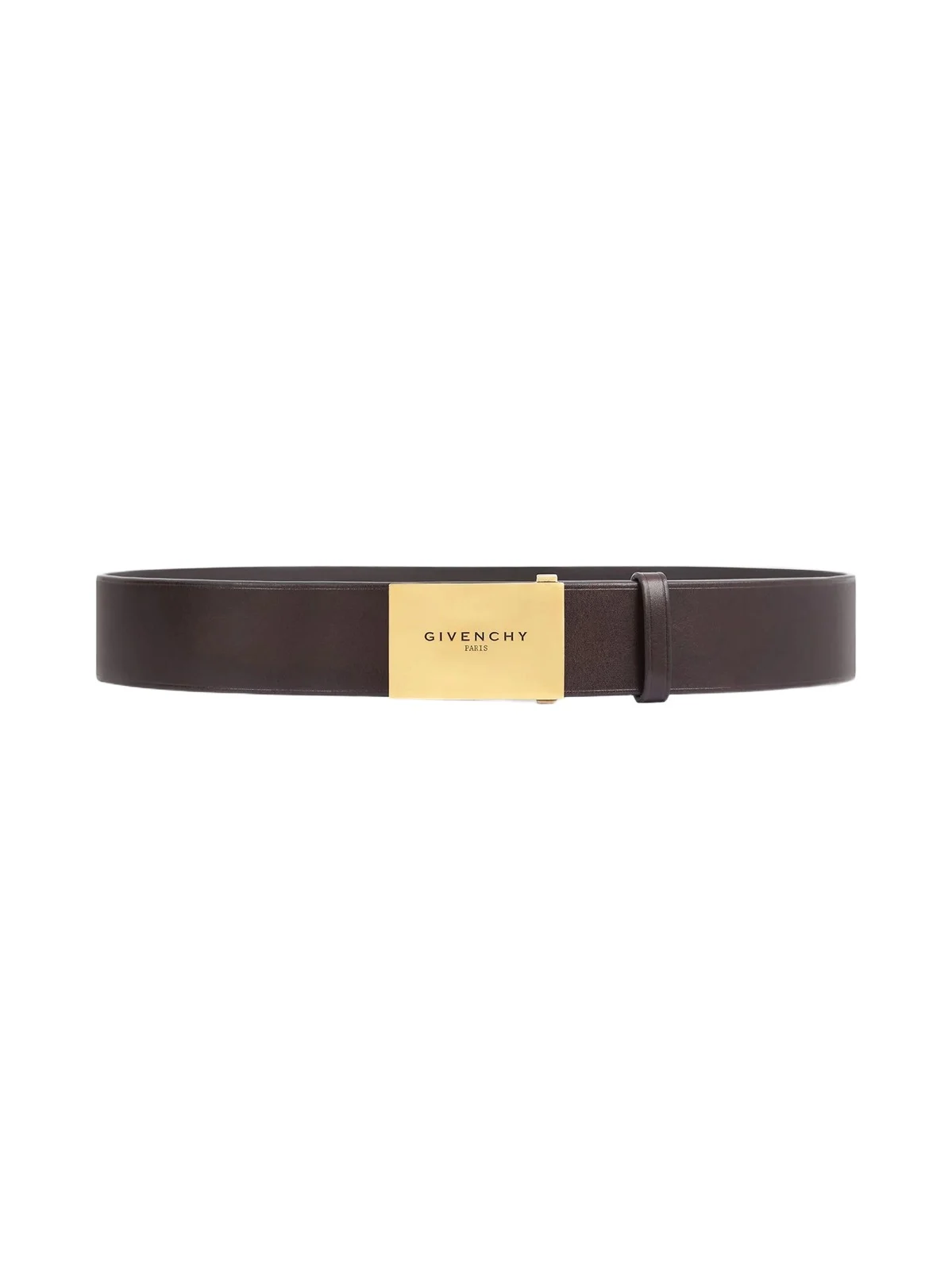 Givenchy Men's Label Reversible Belt in Leather - Ebony Brown