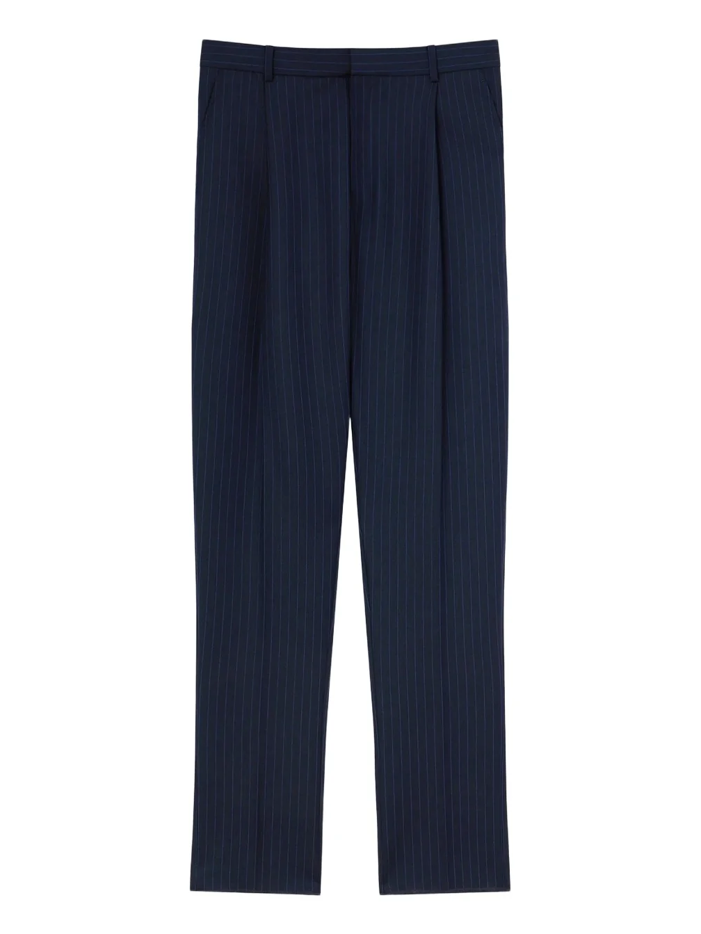 Givenchy Men's Striped Tapered Pants in Wool - Navy Blue
