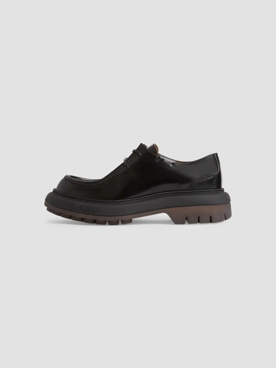 Givenchy Men's Cargo Derbies in Brushed Leather - Black | Thumbnail 3 Givenchy Men's Cargo Derbies in Brushed Leather - Black | Thumbnail 3