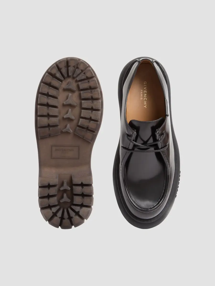 Givenchy Men's Cargo Derbies in Brushed Leather - Black | Thumbnail 4 Givenchy Men's Cargo Derbies in Brushed Leather - Black | Thumbnail 4