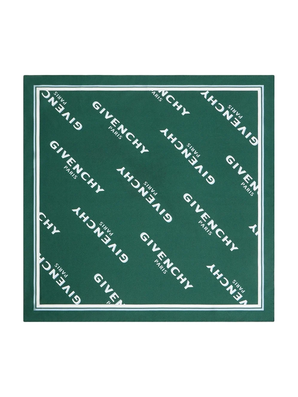 Givenchy Men's Shadow Square in Silk - Bottle Green