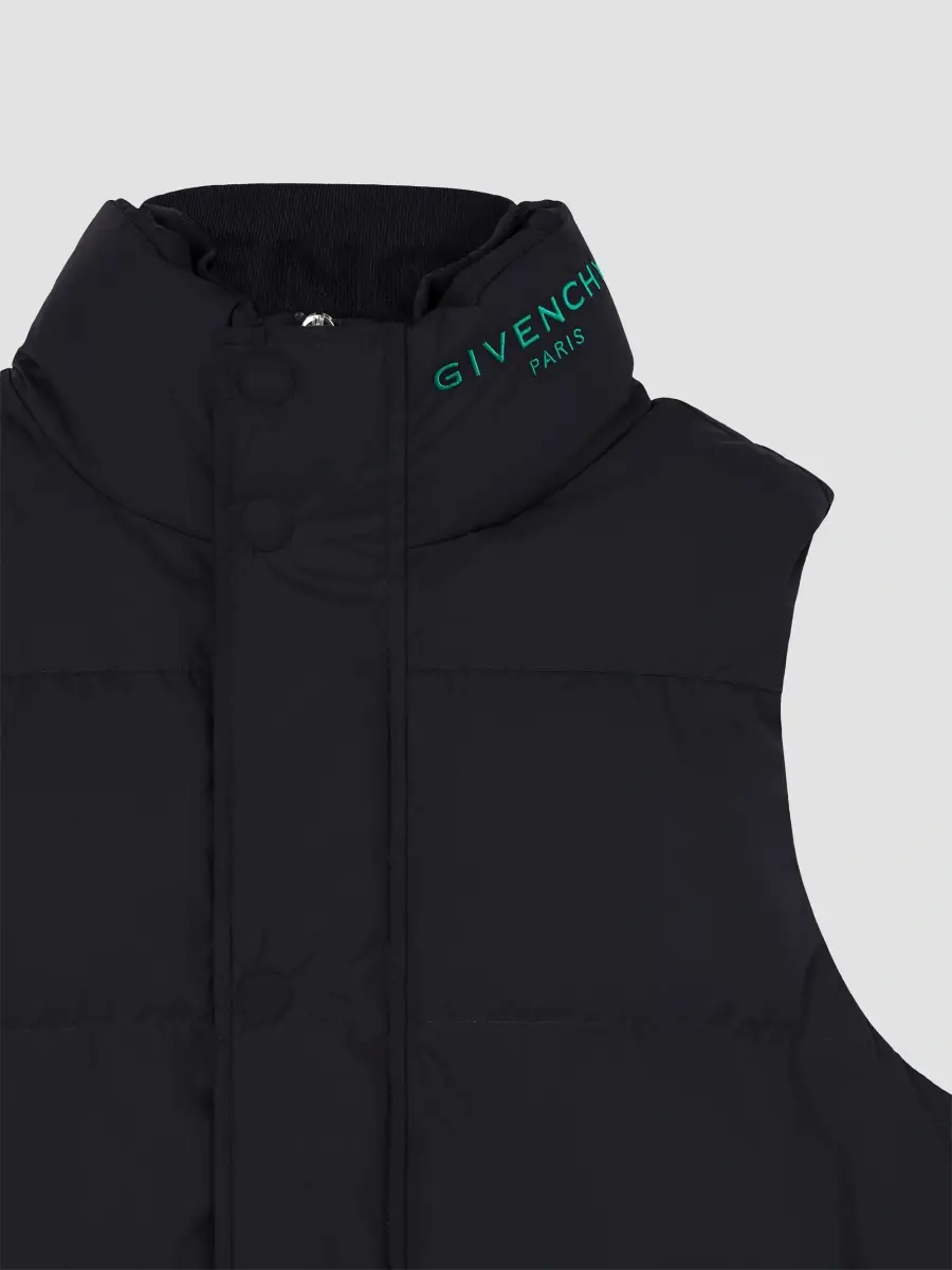 Givenchy Men's Sleeveless Gilet with Embroidery - Black | Thumbnail 6 Givenchy Men's Sleeveless Gilet with Embroidery - Black | Thumbnail 6