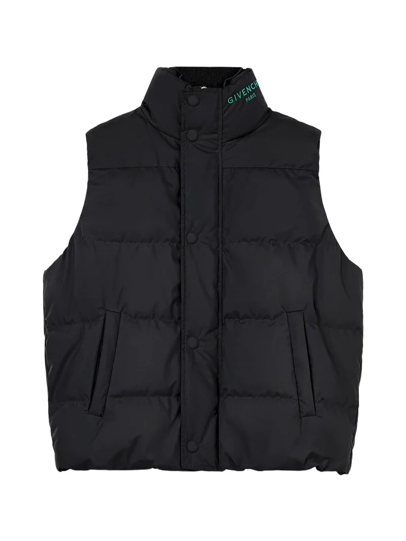 Givenchy Men's Sleeveless Gilet with Embroidery - Black