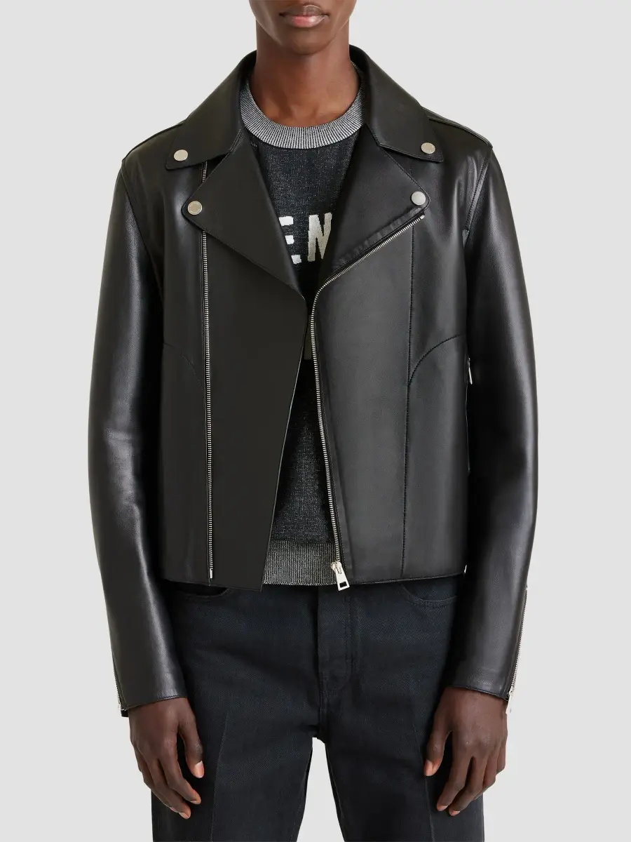 Givenchy Men's Couture Seam Zipped Blouson Jacket in Nappa Leather - Black | Thumbnail 4 Givenchy Men's Couture Seam Zipped Blouson Jacket in Nappa Leather - Black | Thumbnail 4