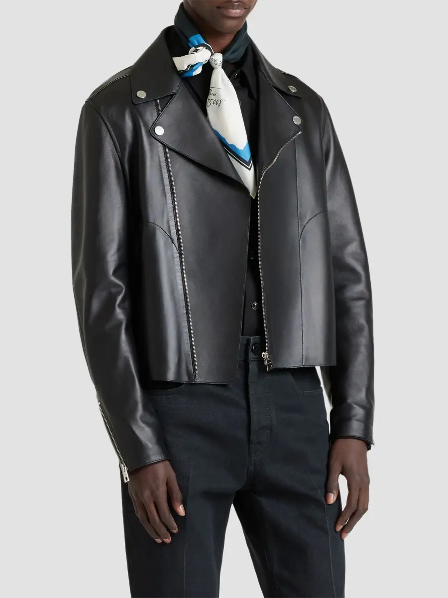 Givenchy Men's Couture Seam Zipped Blouson Jacket in Nappa Leather - Black | Thumbnail 5 Givenchy Men's Couture Seam Zipped Blouson Jacket in Nappa Leather - Black | Thumbnail 5