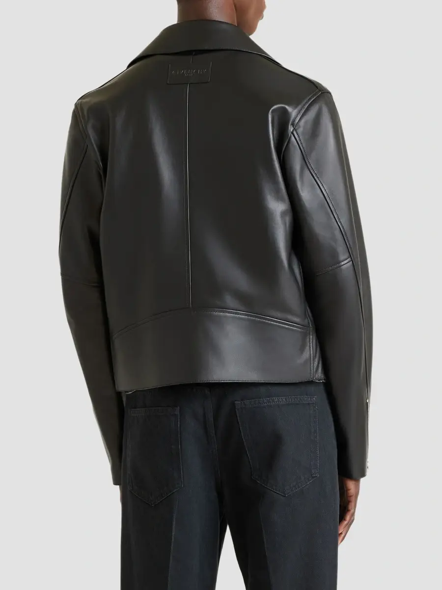 Givenchy Men's Couture Seam Zipped Blouson Jacket in Nappa Leather - Black | Thumbnail 7 Givenchy Men's Couture Seam Zipped Blouson Jacket in Nappa Leather - Black | Thumbnail 7