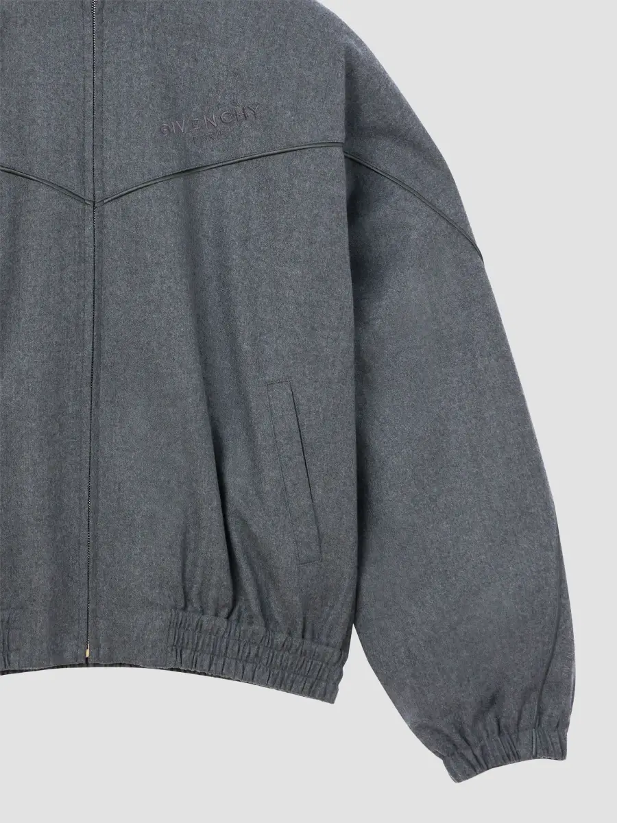 Givenchy Men's Couture Seam Track Jacket in Flannel - Grey Mix | Thumbnail 7