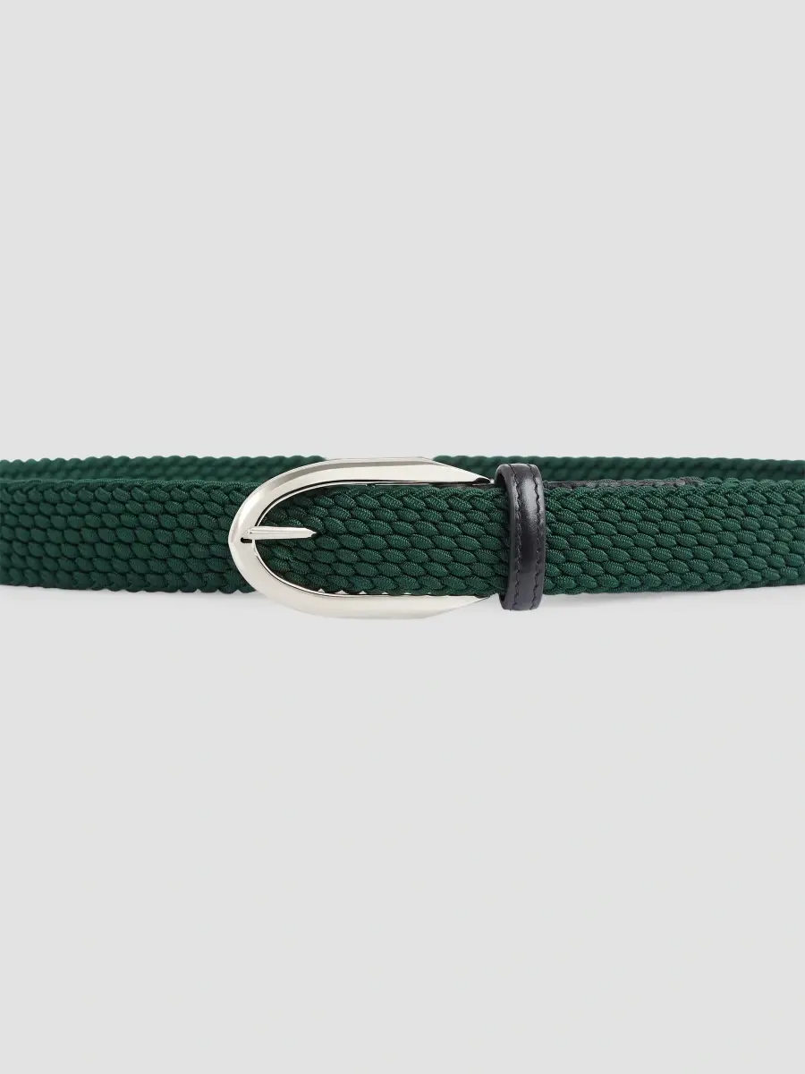 Givenchy Men's Pinch Braided Belt in Webbing - Khaki | Thumbnail 4
