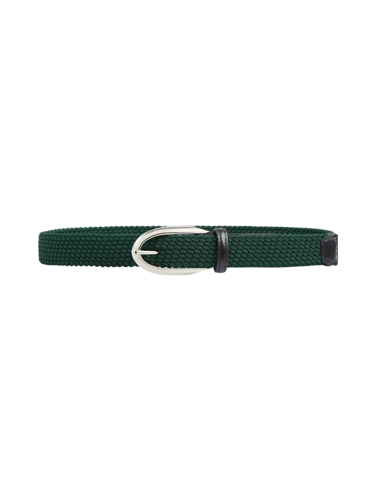 Givenchy Men's Pinch Braided Belt in Webbing - Khaki