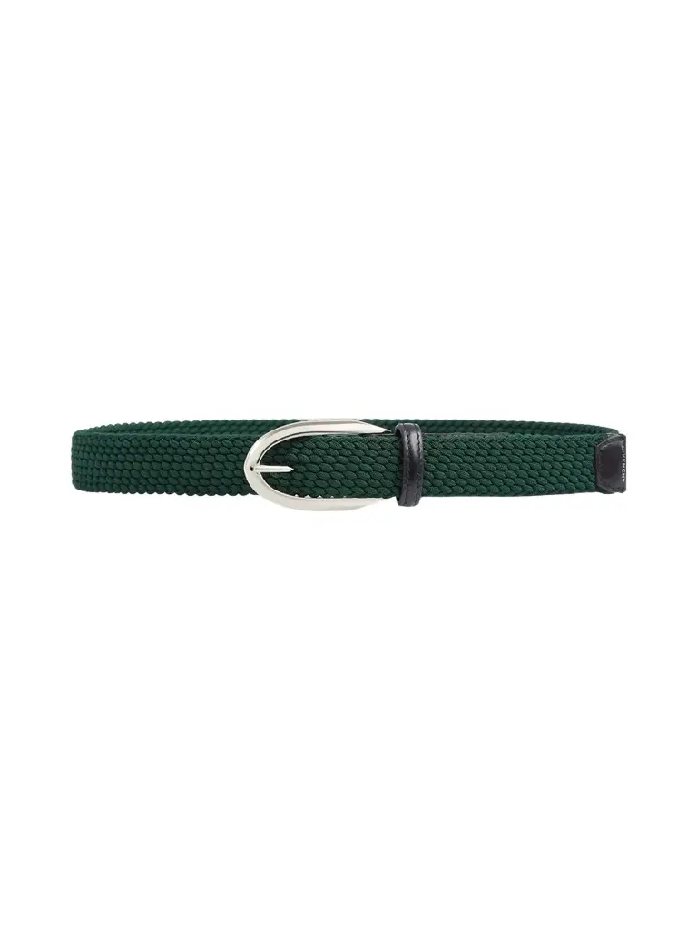 Givenchy Men's Pinch Braided Belt in Webbing - Khaki