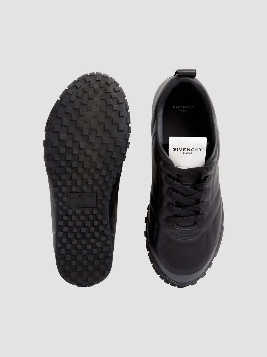 Givenchy Men's Glide Sneakers in Leather - Black | Thumbnail 4 Givenchy Men's Glide Sneakers in Leather - Black | Thumbnail 4