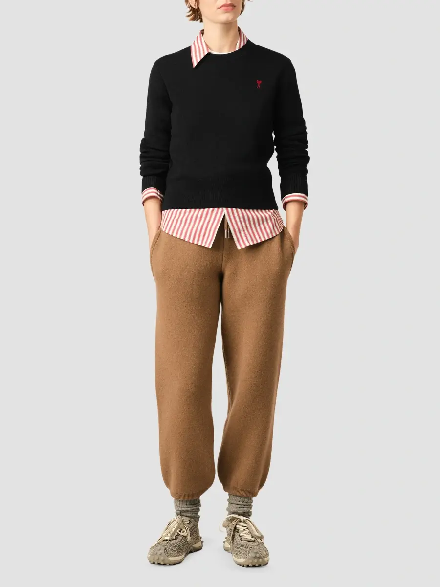 AMI PARIS Women's Ami De Coeur Crewneck Sweater | Thumbnail 2