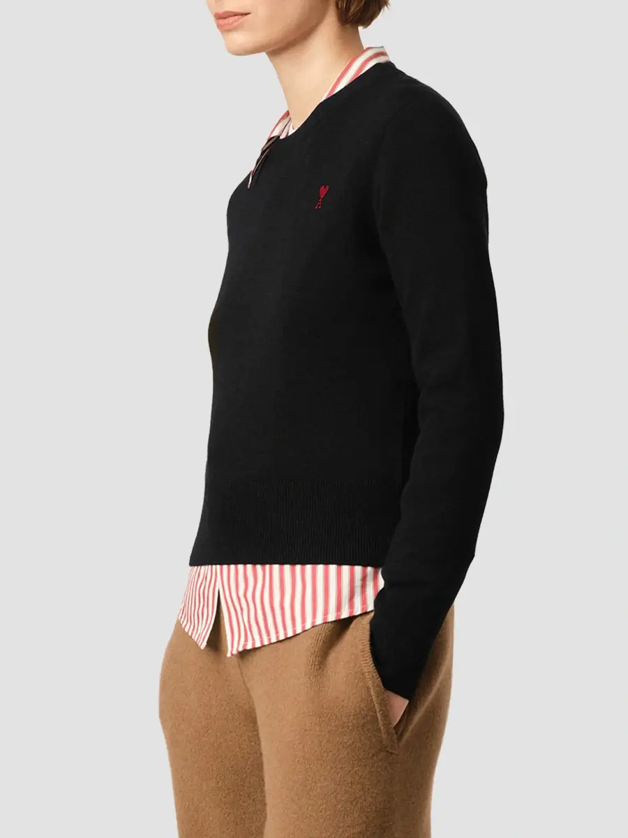 AMI PARIS Women's Ami De Coeur Crewneck Sweater | Thumbnail 6