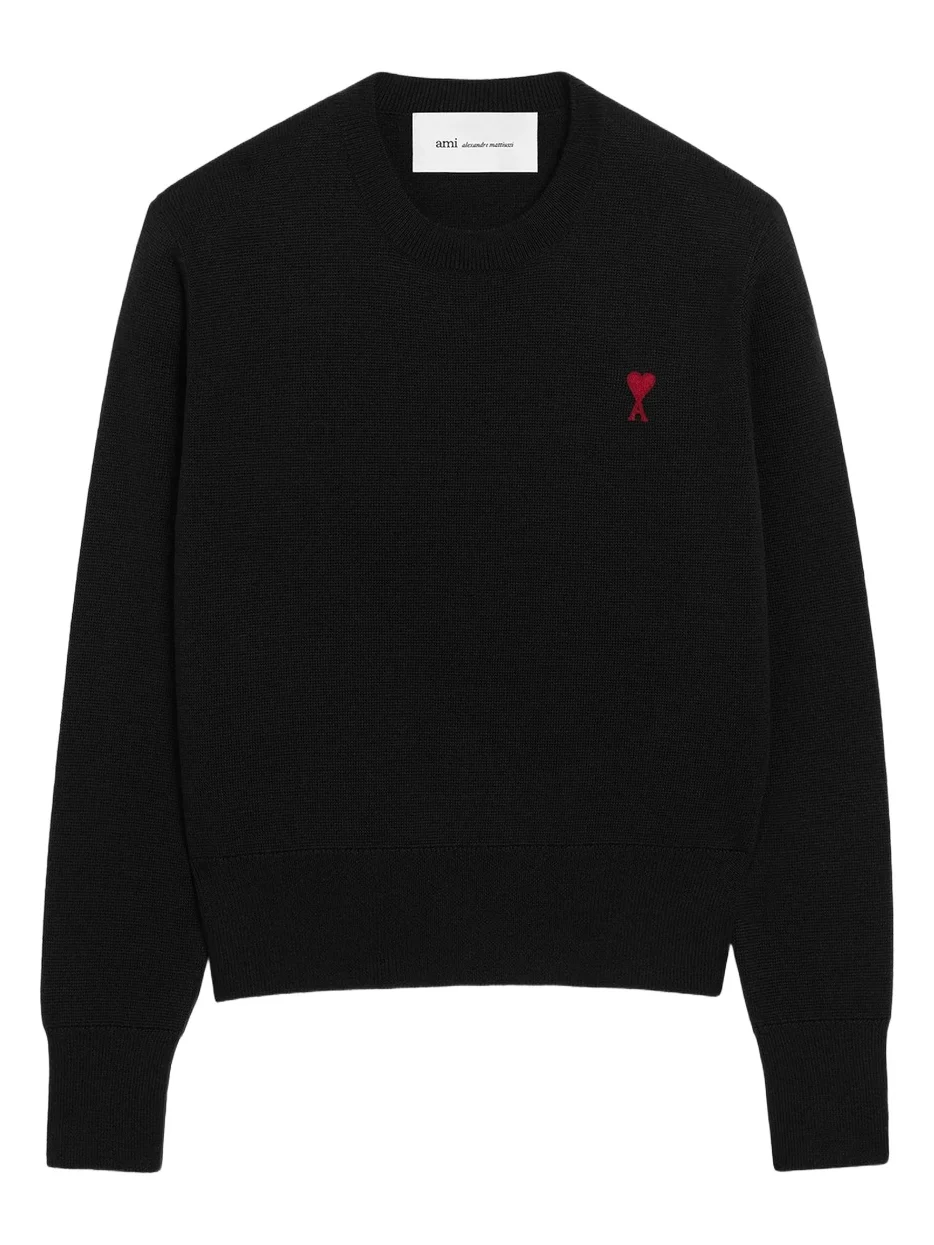 AMI PARIS Women's Ami De Coeur Crewneck Sweater
