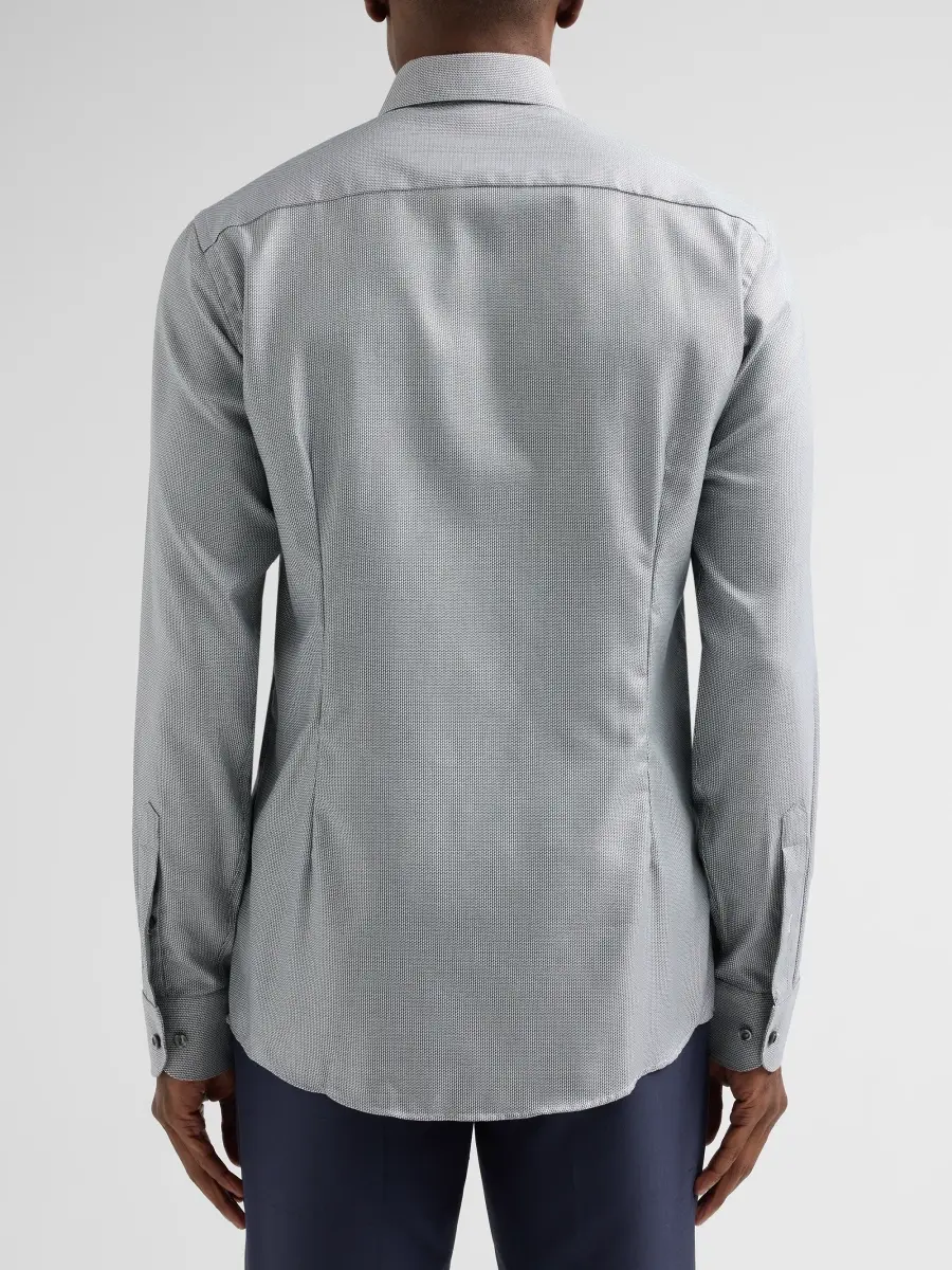Eton Men's Cotton Dobby Slim-Fit Dress Shirt | Thumbnail 3 Eton Men's Cotton Dobby Slim-Fit Dress Shirt | Thumbnail 3