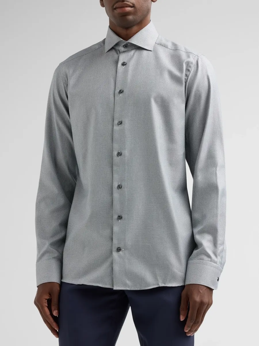 Eton Men's Cotton Dobby Slim-Fit Dress Shirt | Thumbnail 4 Eton Men's Cotton Dobby Slim-Fit Dress Shirt | Thumbnail 4